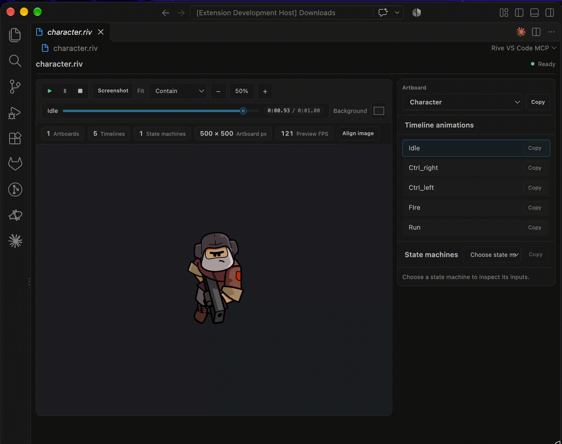 Rive file preview in VS Code