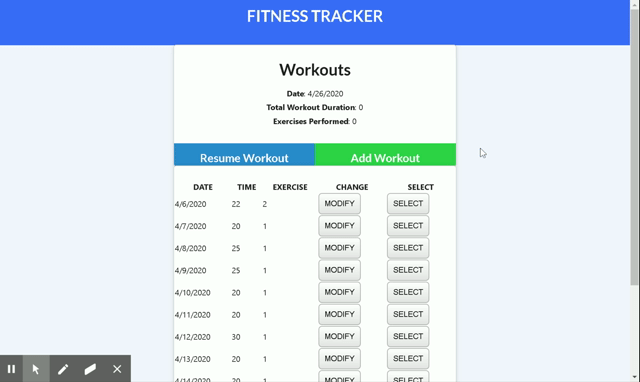 Fitness Tracker