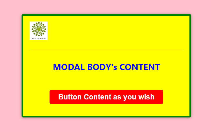 This is a customized style modal