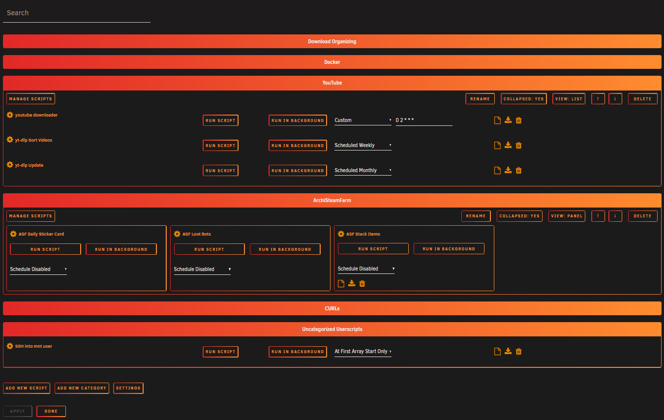 UserScripts Page