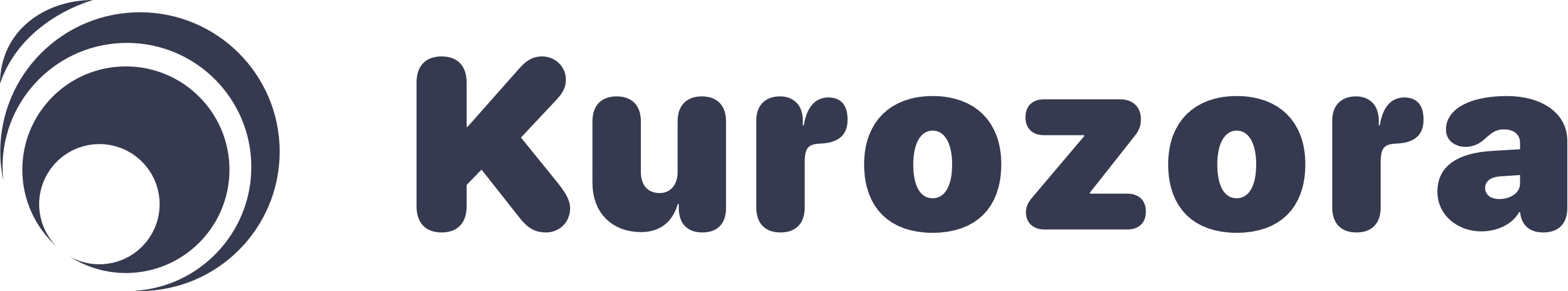 Kurozora full logo blueberry RGB monochrome