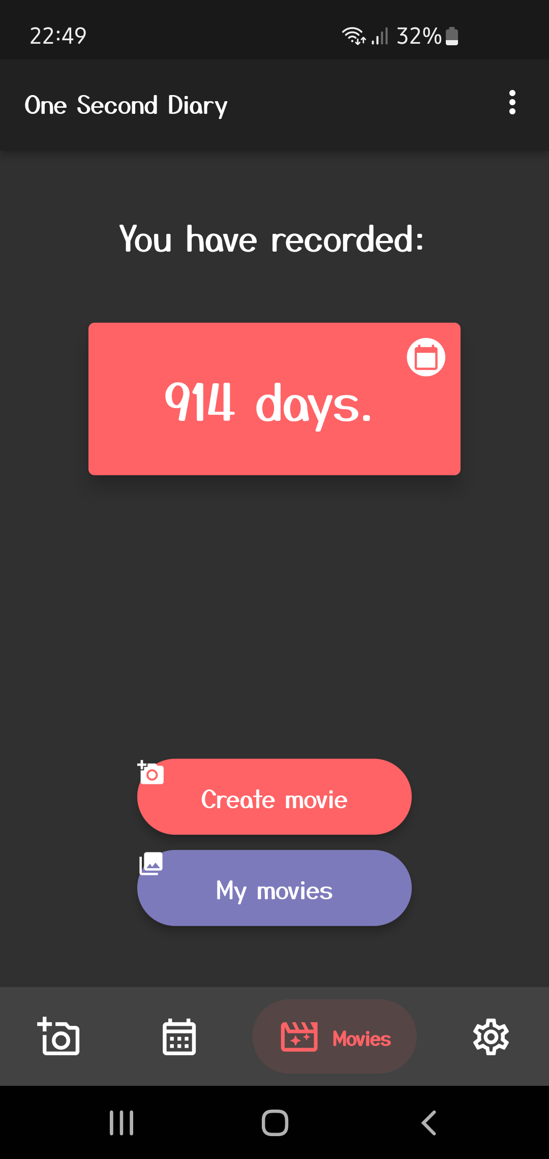 Screenshot 4 of One Second Diary — opens full size