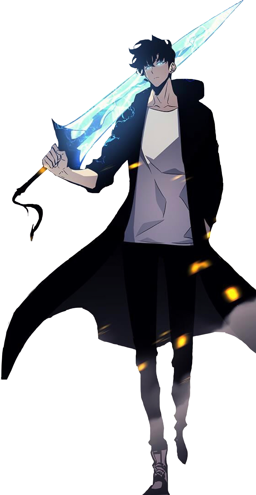 Anime character with a glowing sword