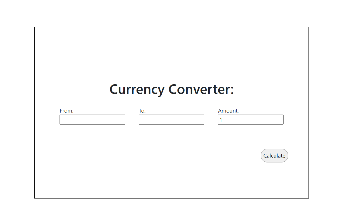 Currency Converter screenshot