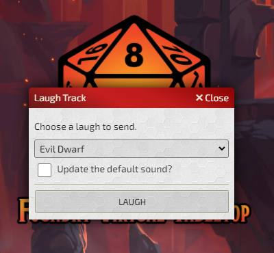 Laugh Track Popup