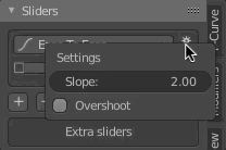 Slider preference