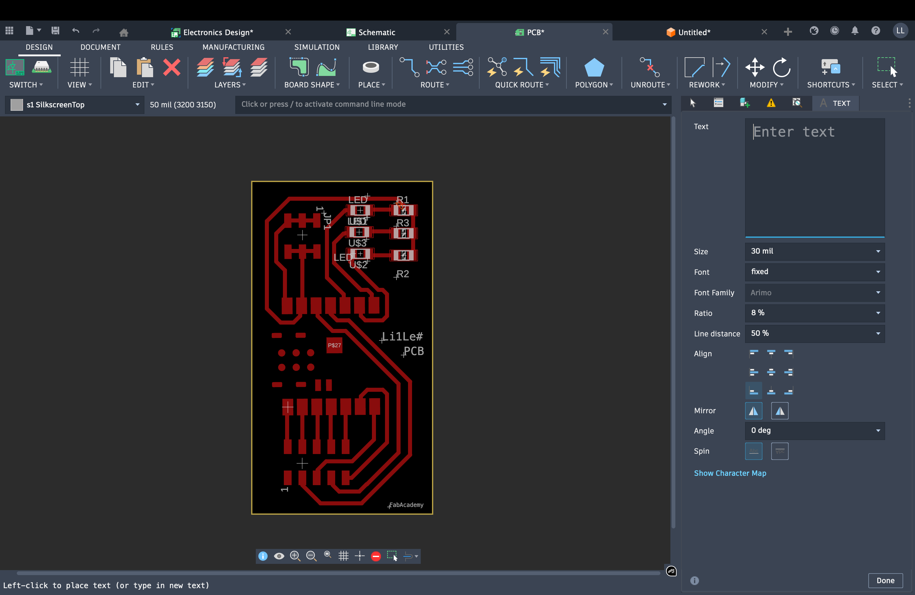 PCB board outline - final result