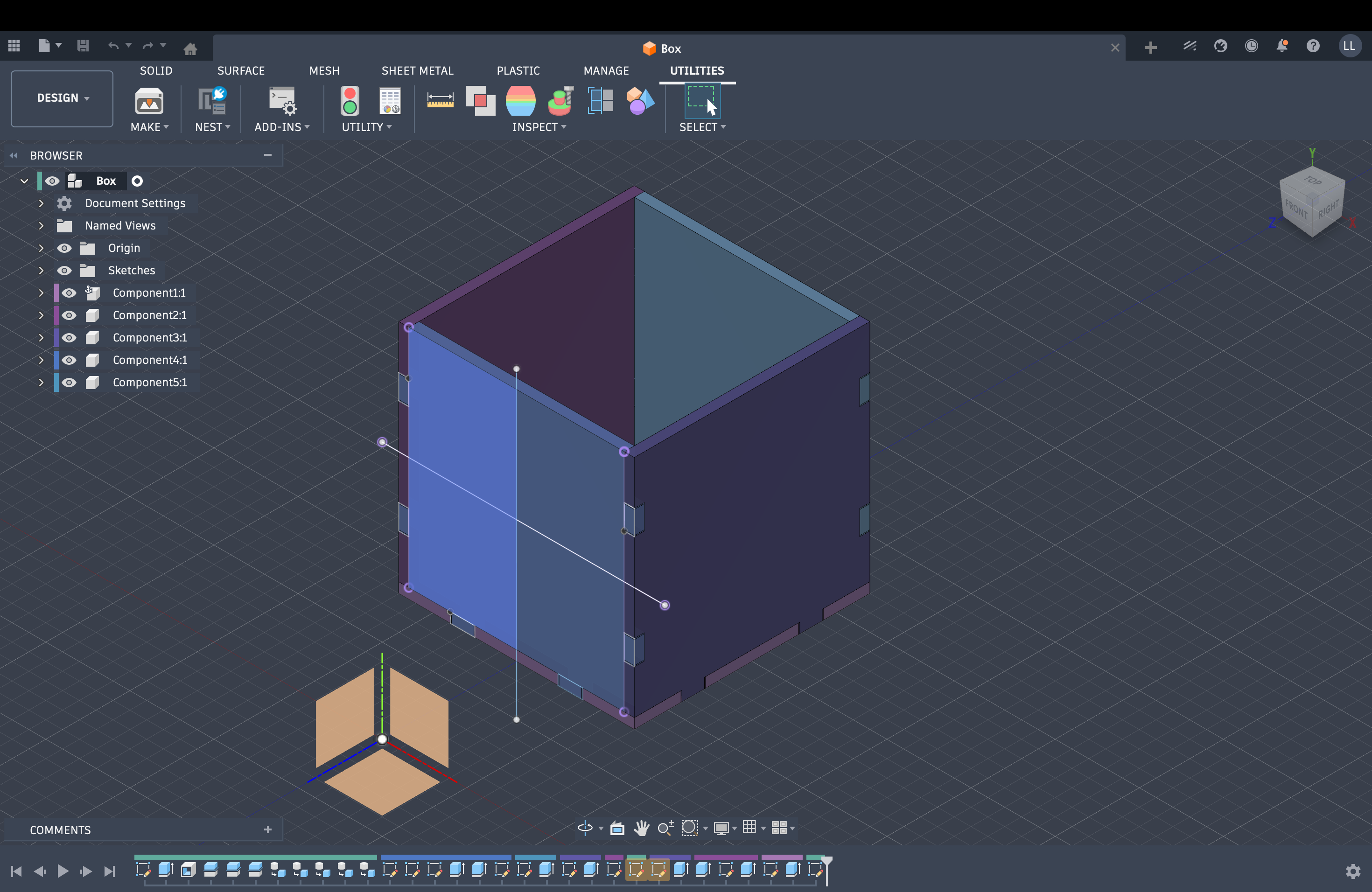 Fusion 360 — parametric construction kit design