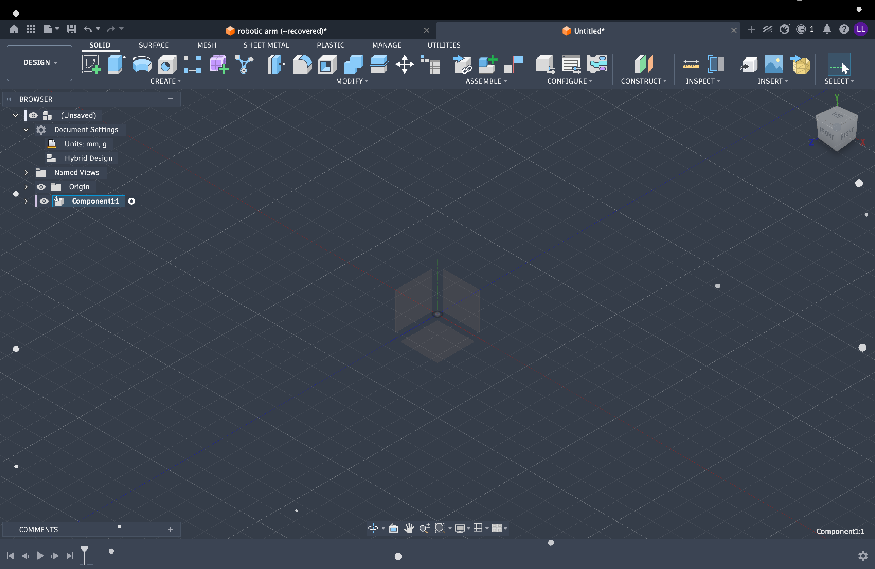 Fusion 360 — Activate component