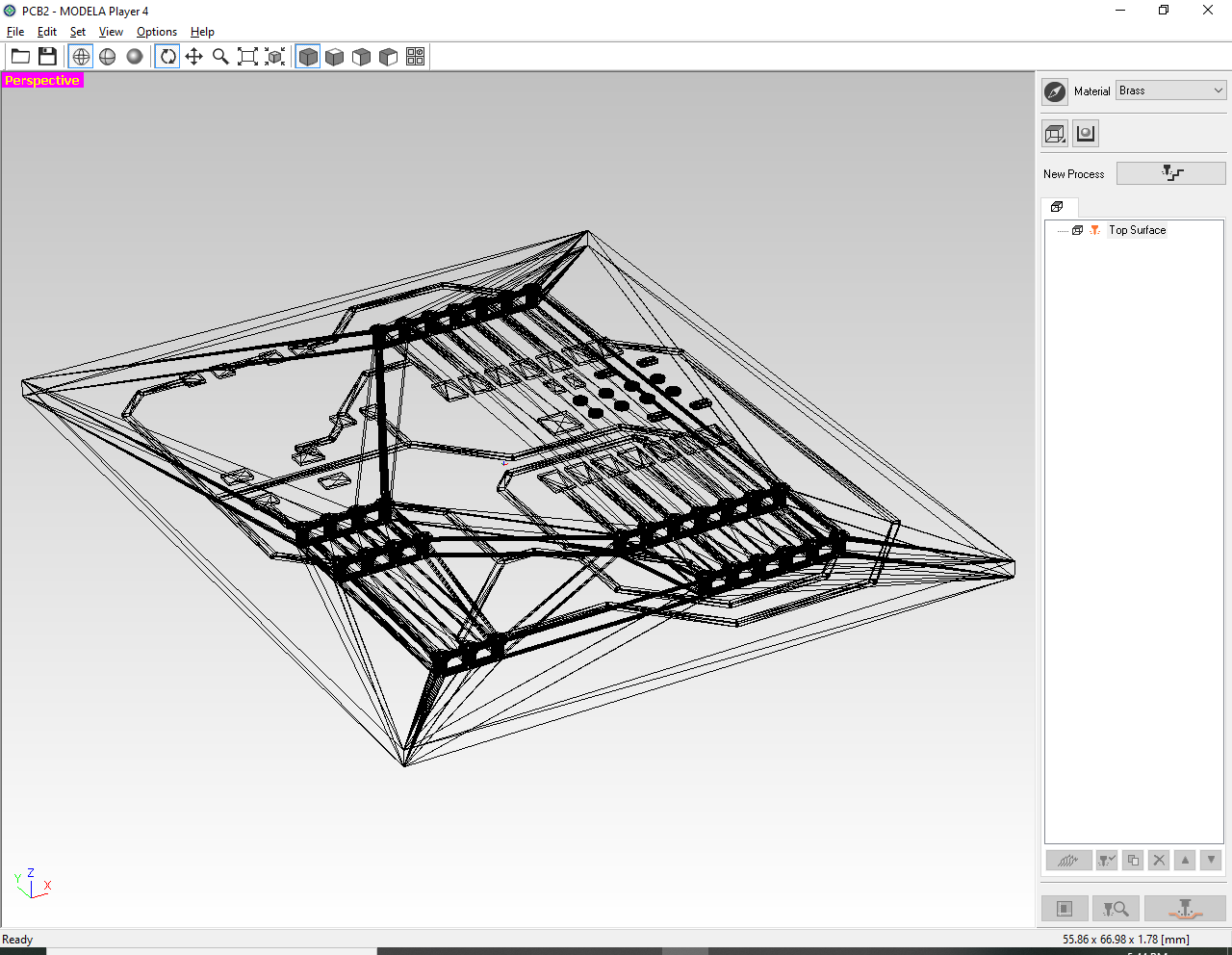 Change view and check thickness