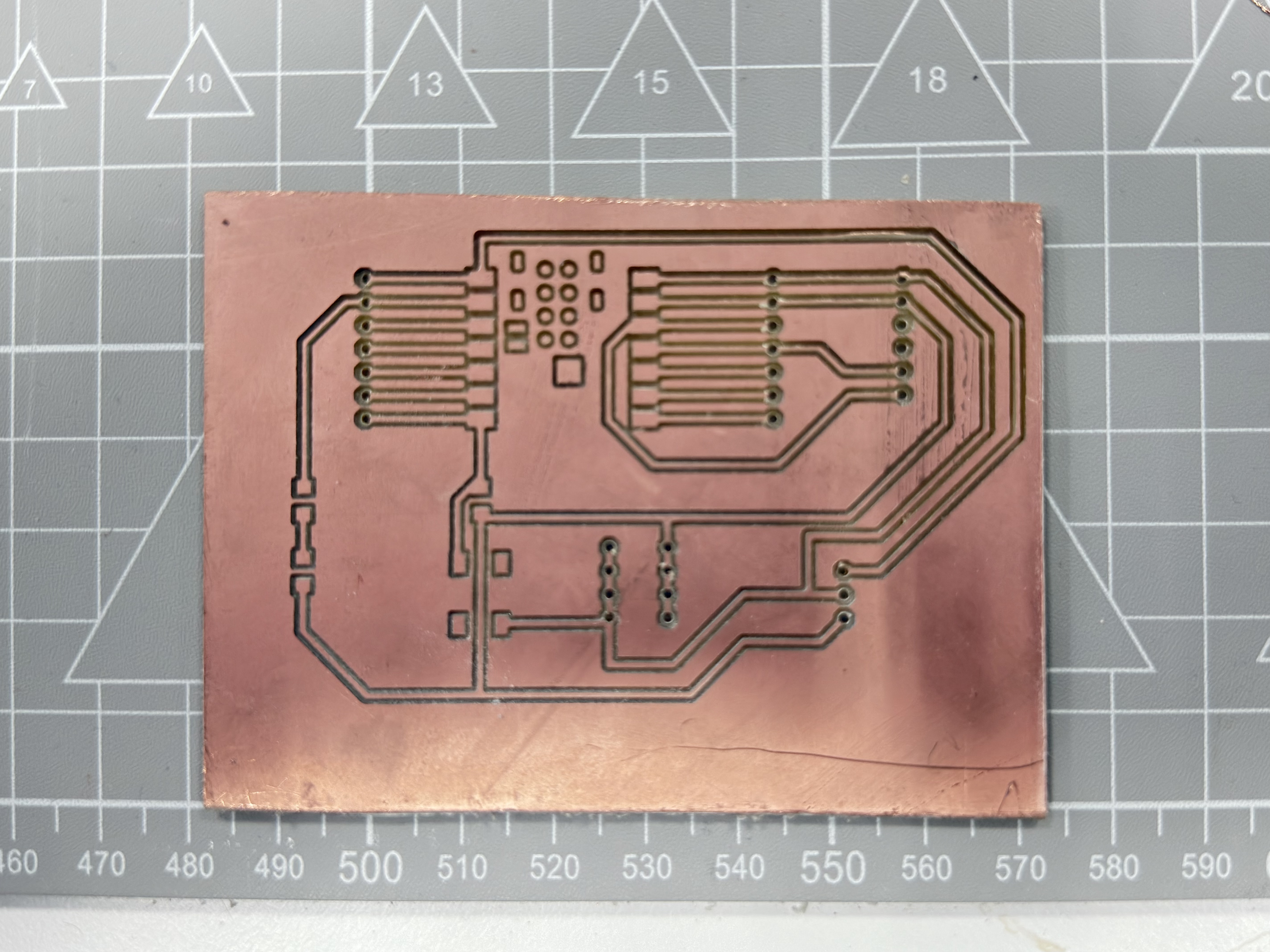 PCB after milling — finished appearance