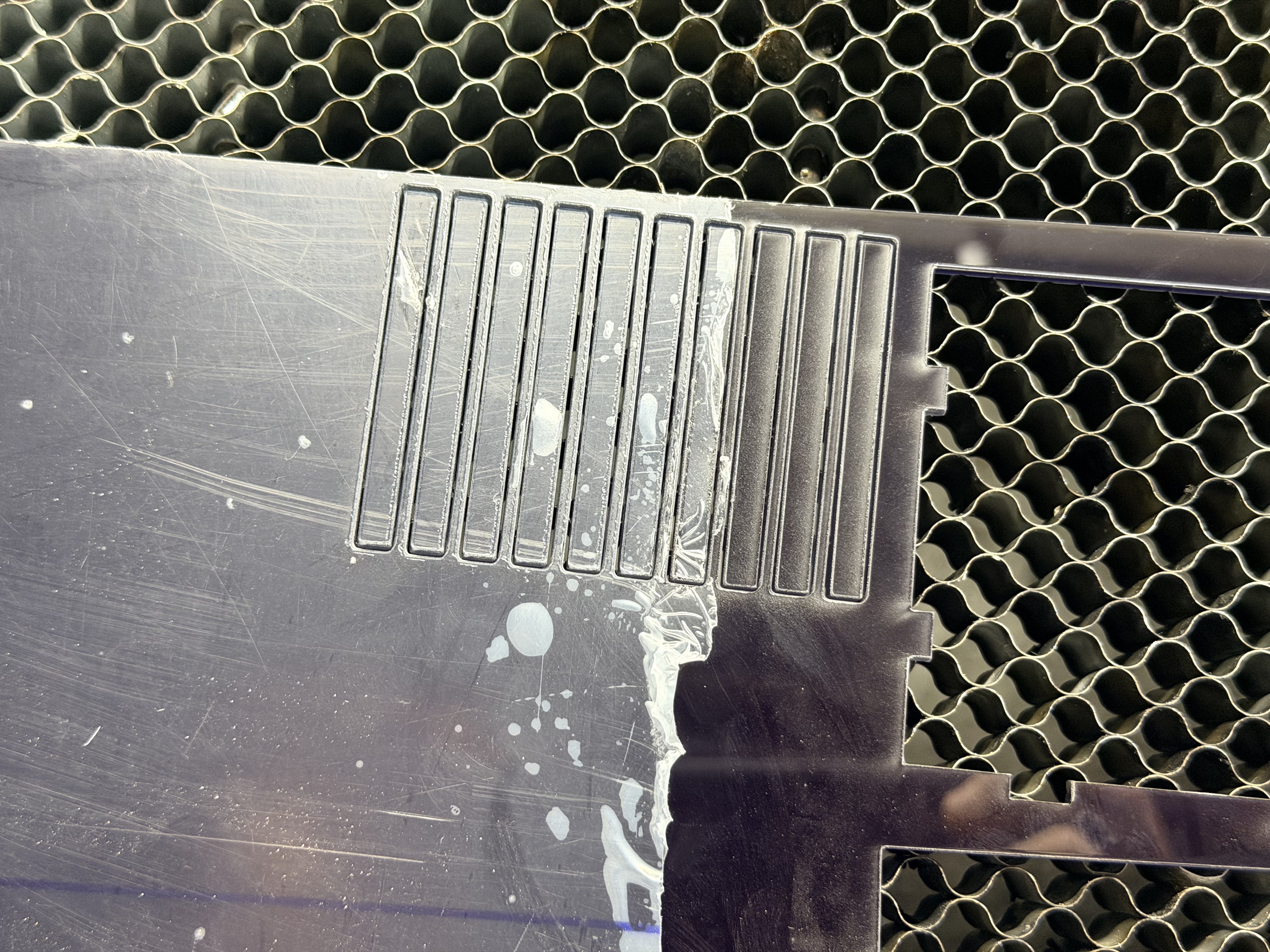 Kerf measurement — sample 1