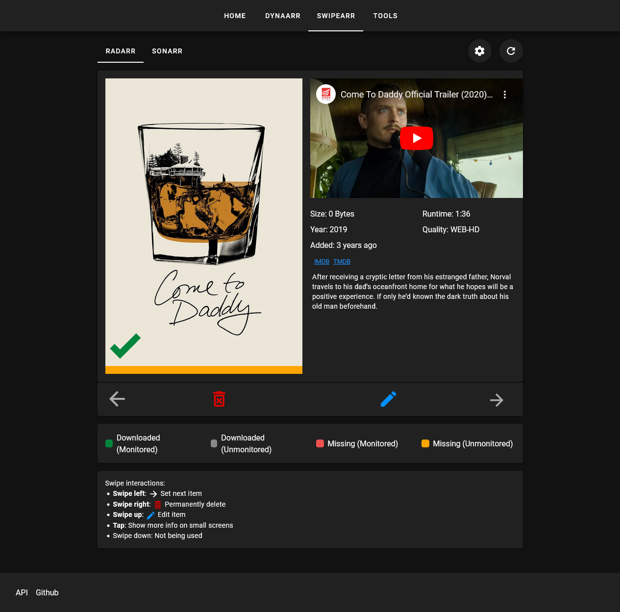 Desktop Swipe Arr