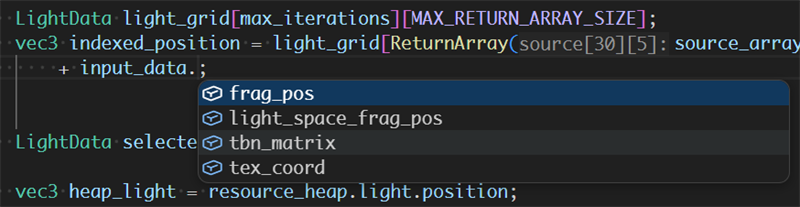 Code completion
