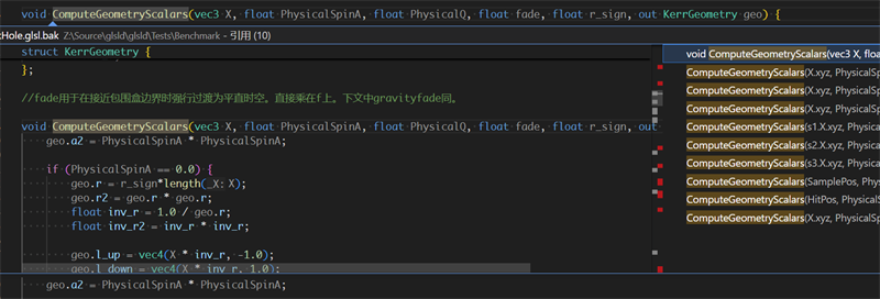 Find references