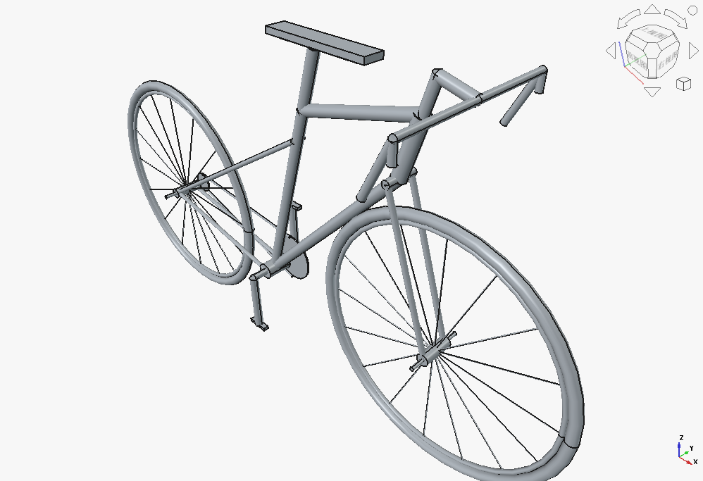 Modern bicycle modeled by CADPilot
