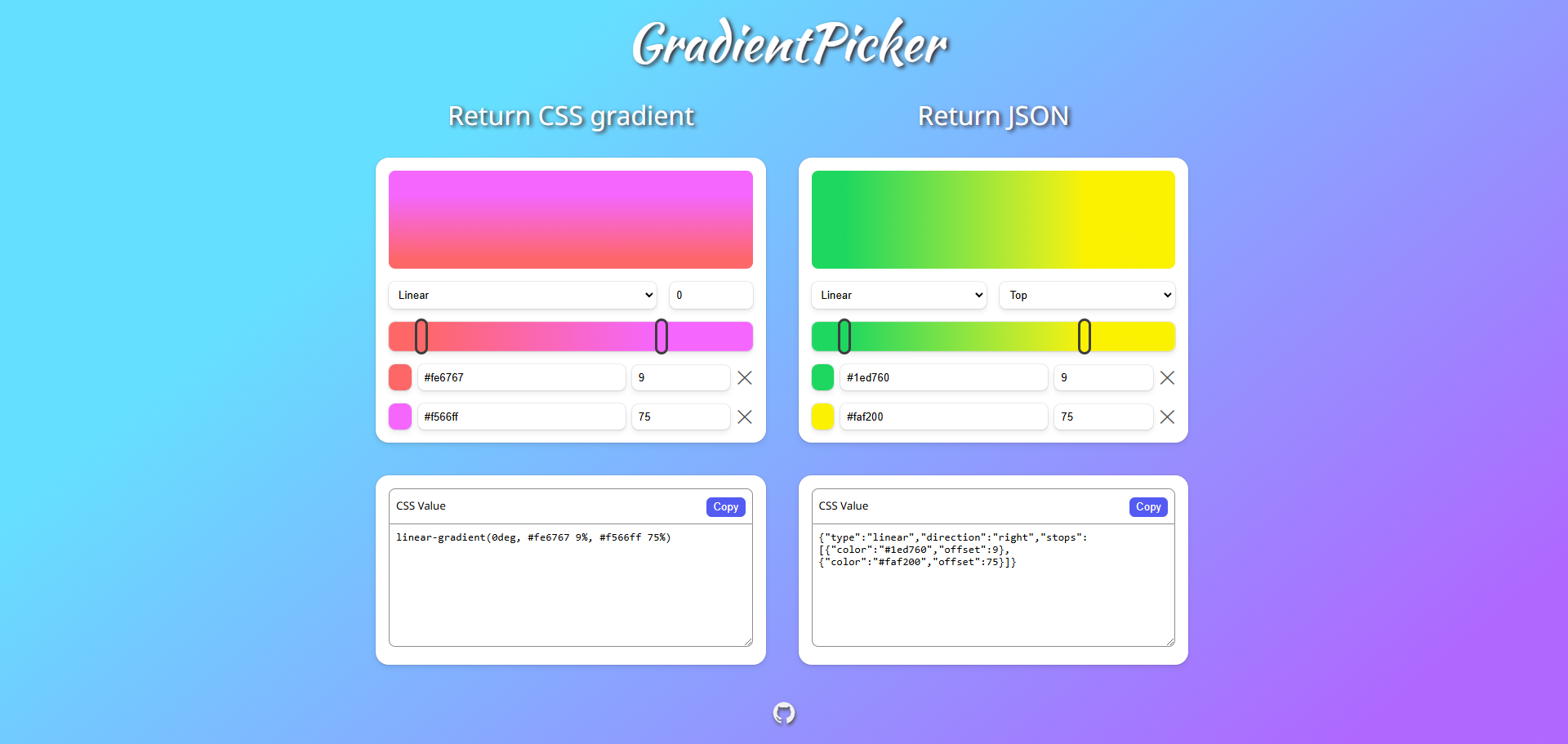 Gradient Picker Demo