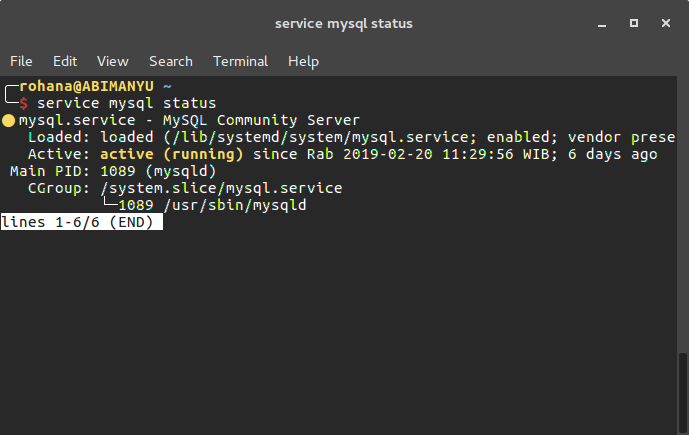 mysql-status