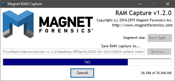 MAGNET RAM Capture GUI