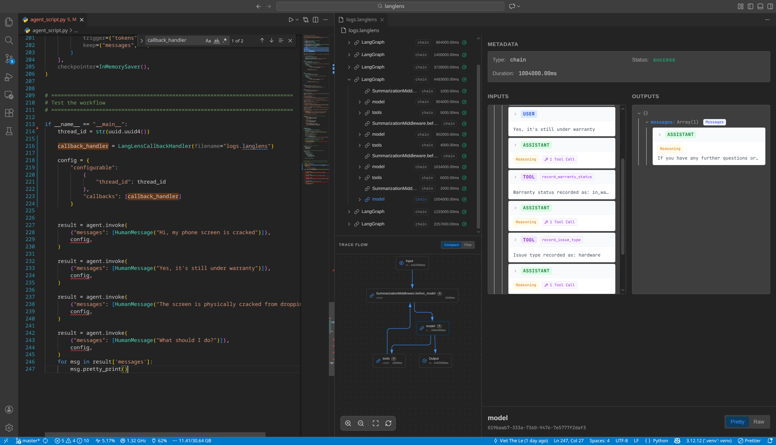 LangLens Viewer Screenshot