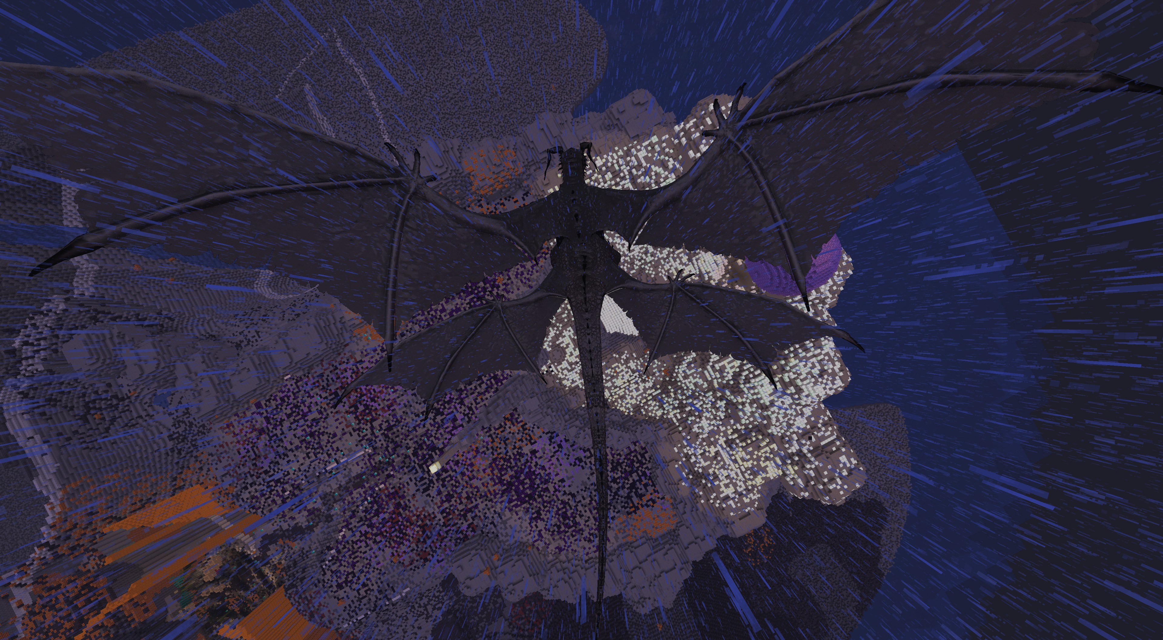 The dragon in flight