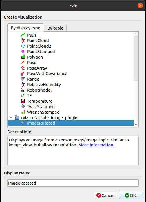 rviz_rotatable_image_plugin in RViz