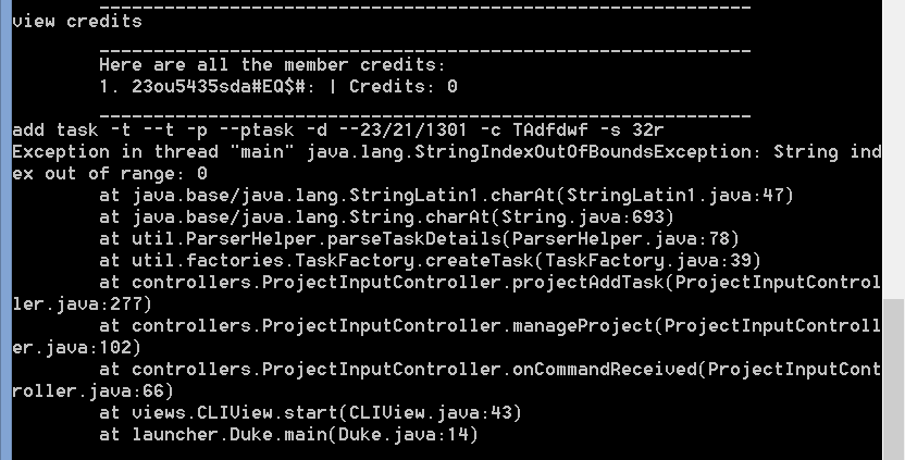 unhandled exception for add task command · Issue #7 · LL-Pengfei/ped ...