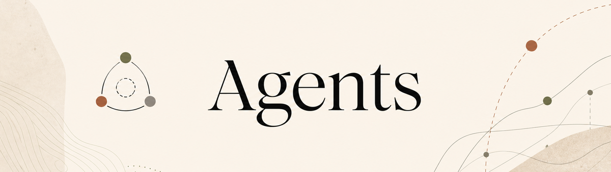 Agents section header