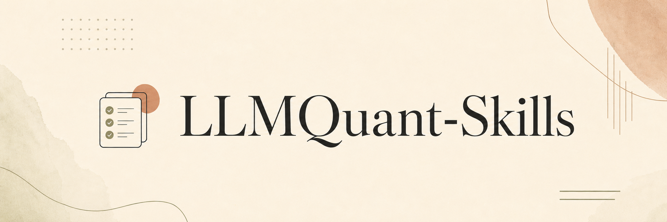 LLMQuant Skills — finance Agent Skills grounded in LLMQuant Data
