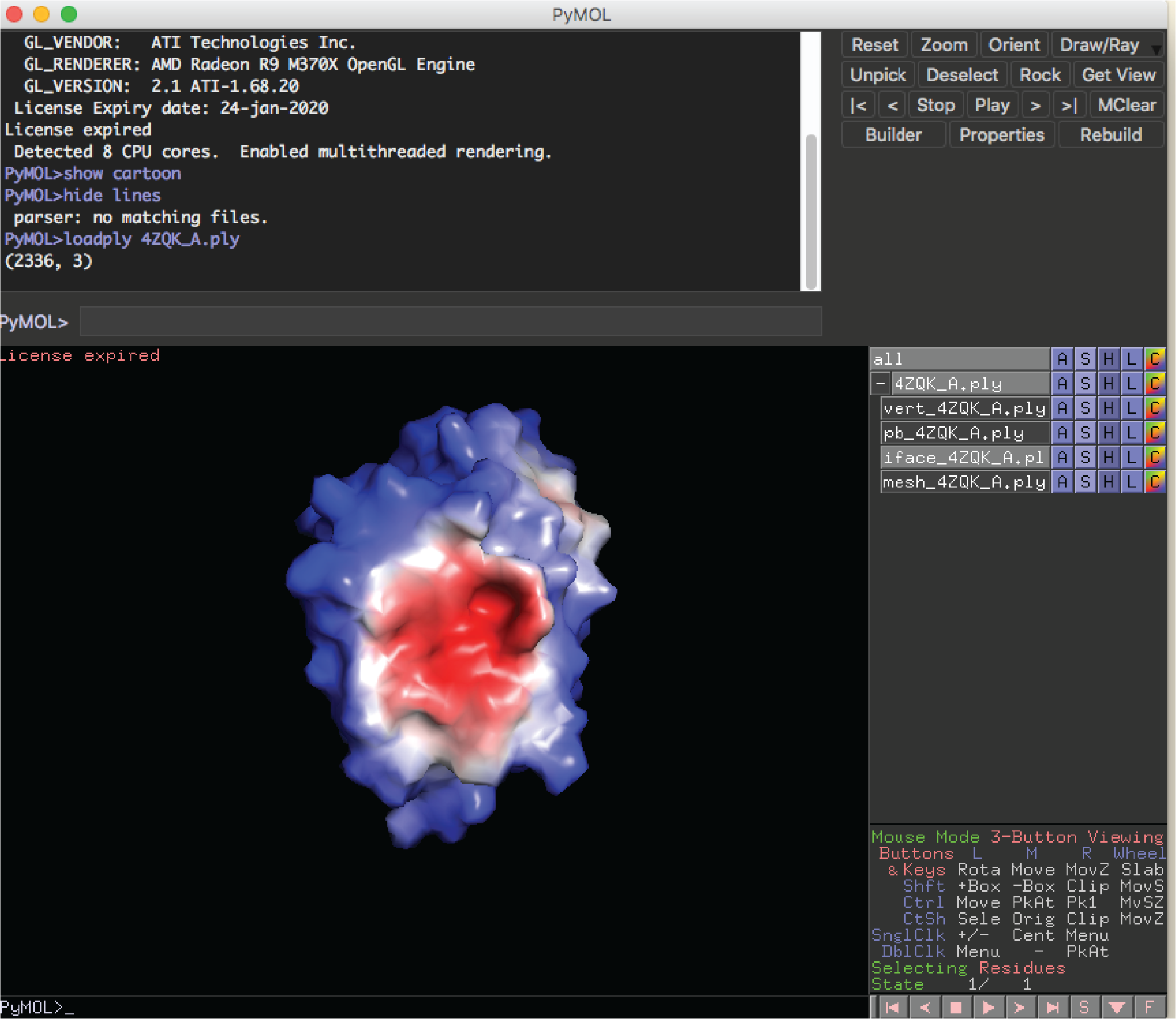 MaSIF PyMOL plugin example