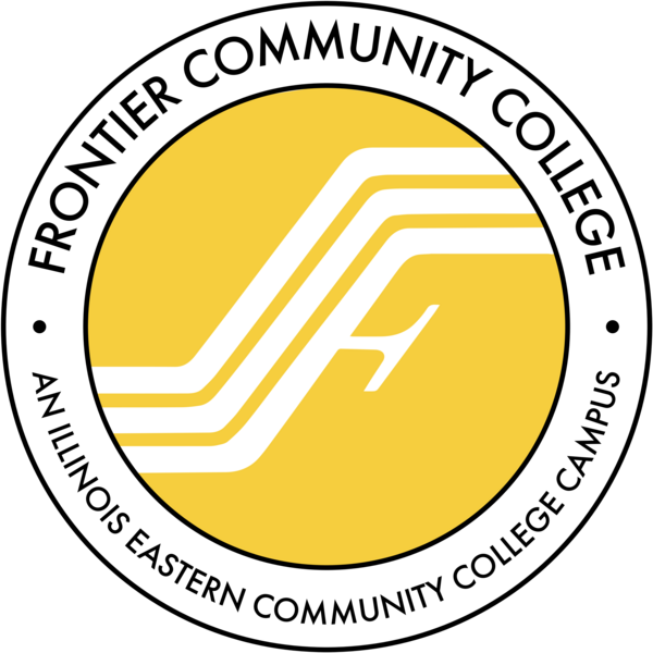 Frontier Community College seal on dark background