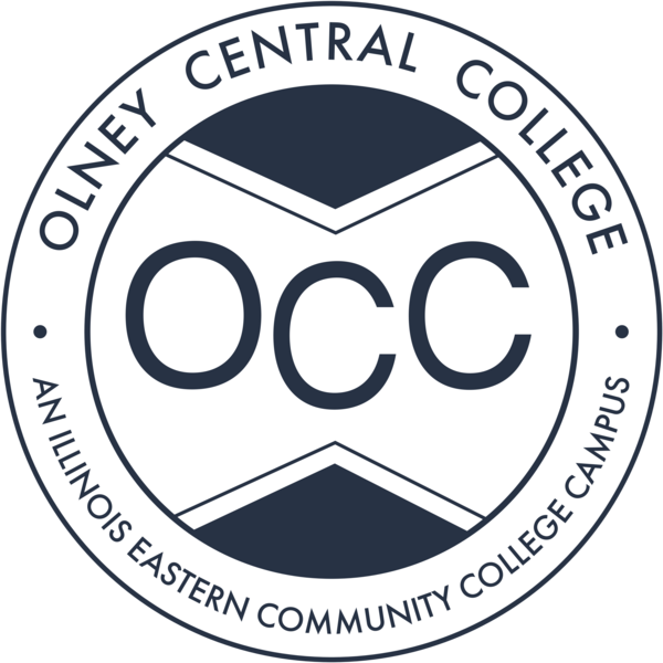 Olney Central College seal on dark background