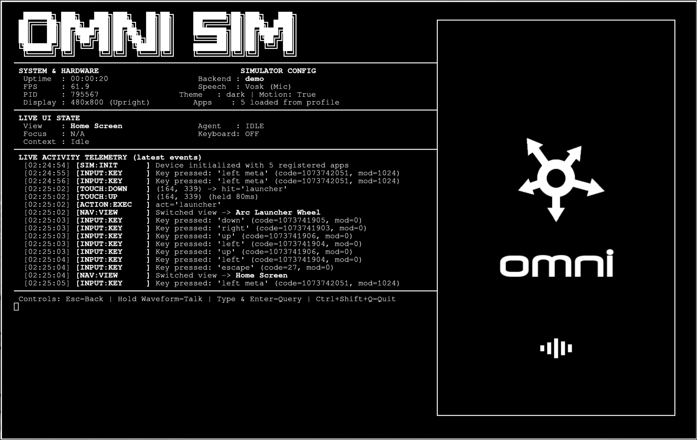 The simulator