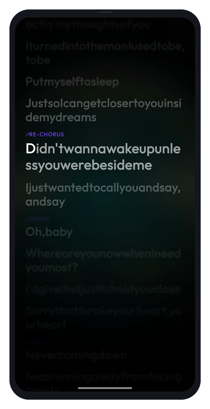 Synchronized Lyrics