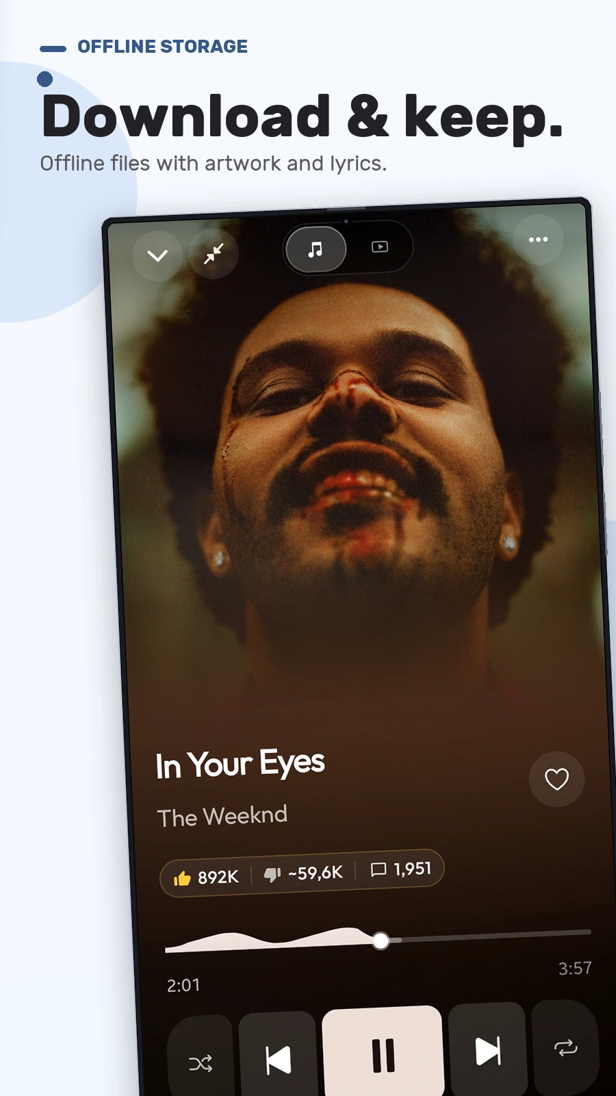 Levyra song and video player