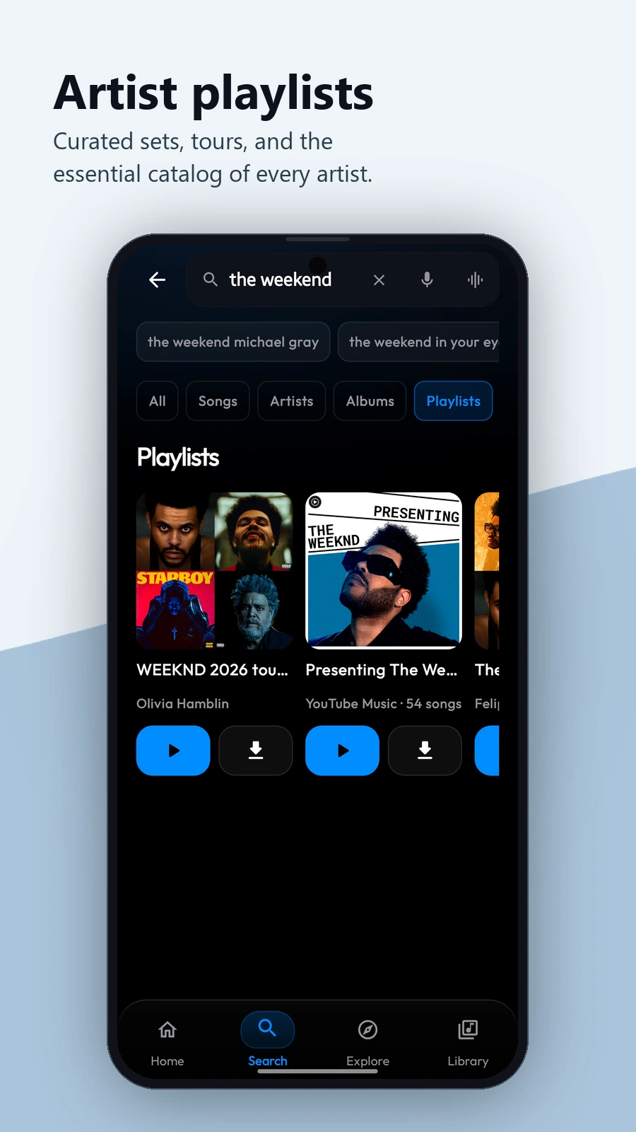 Levyra artist playlists and collections