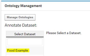 Food Example Dataset