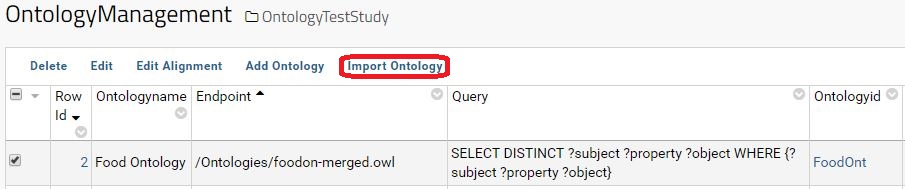 Import Ontology Button