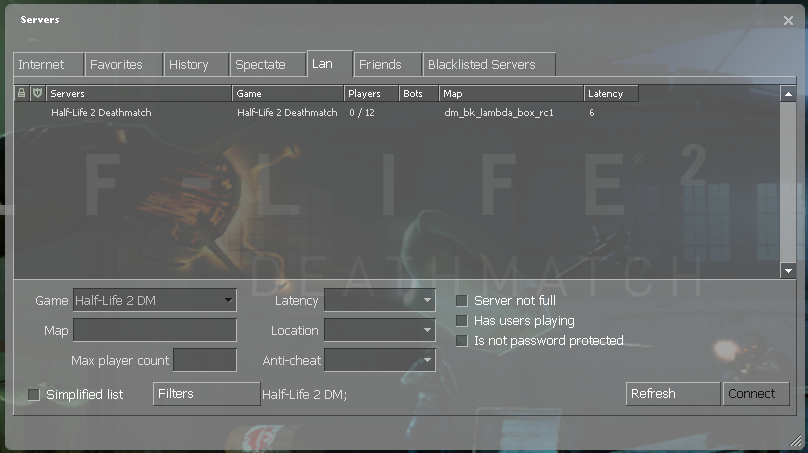 hl2dm LAN browser