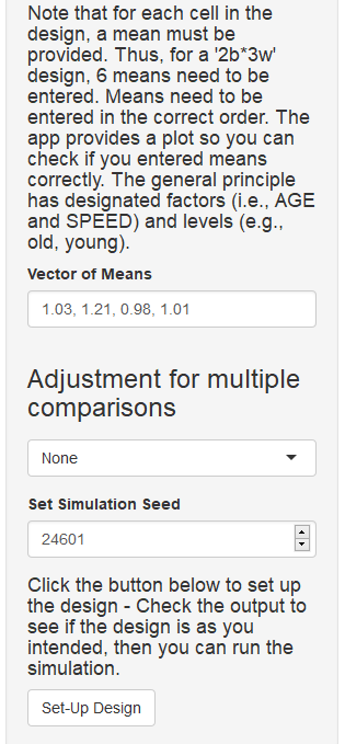 Initial Input, cont.