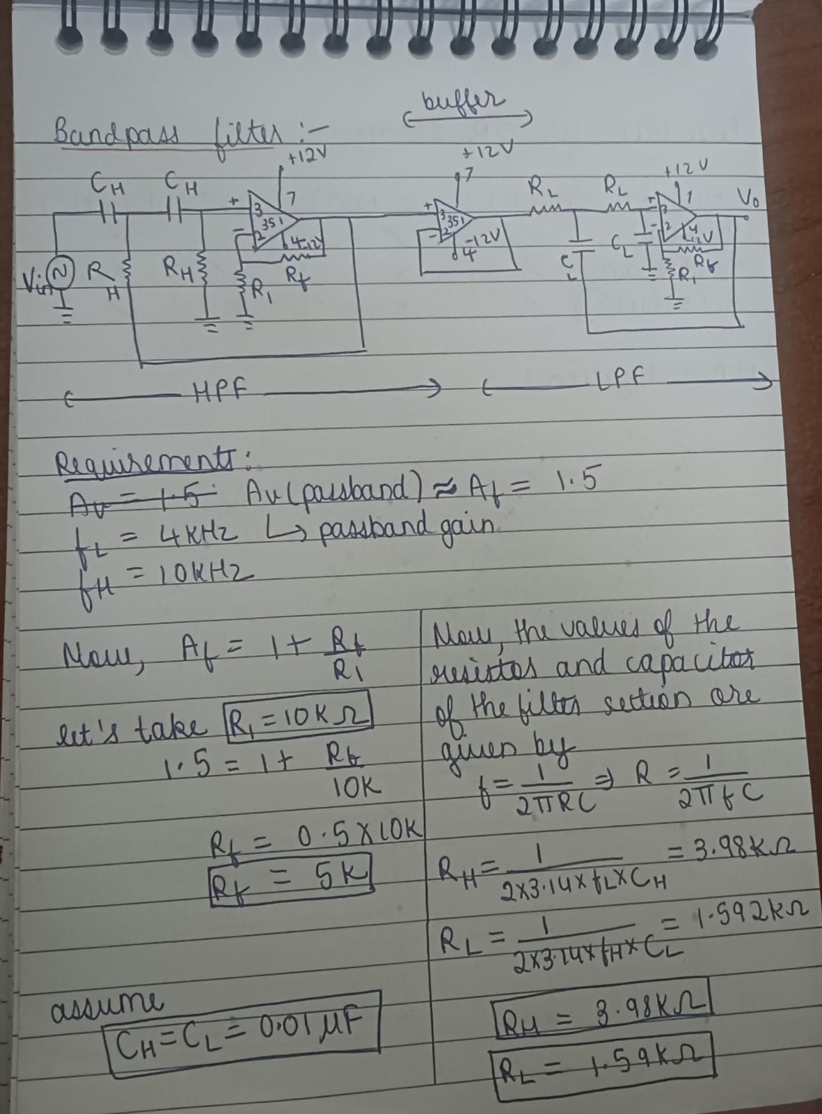 Band-Pass Filter Design