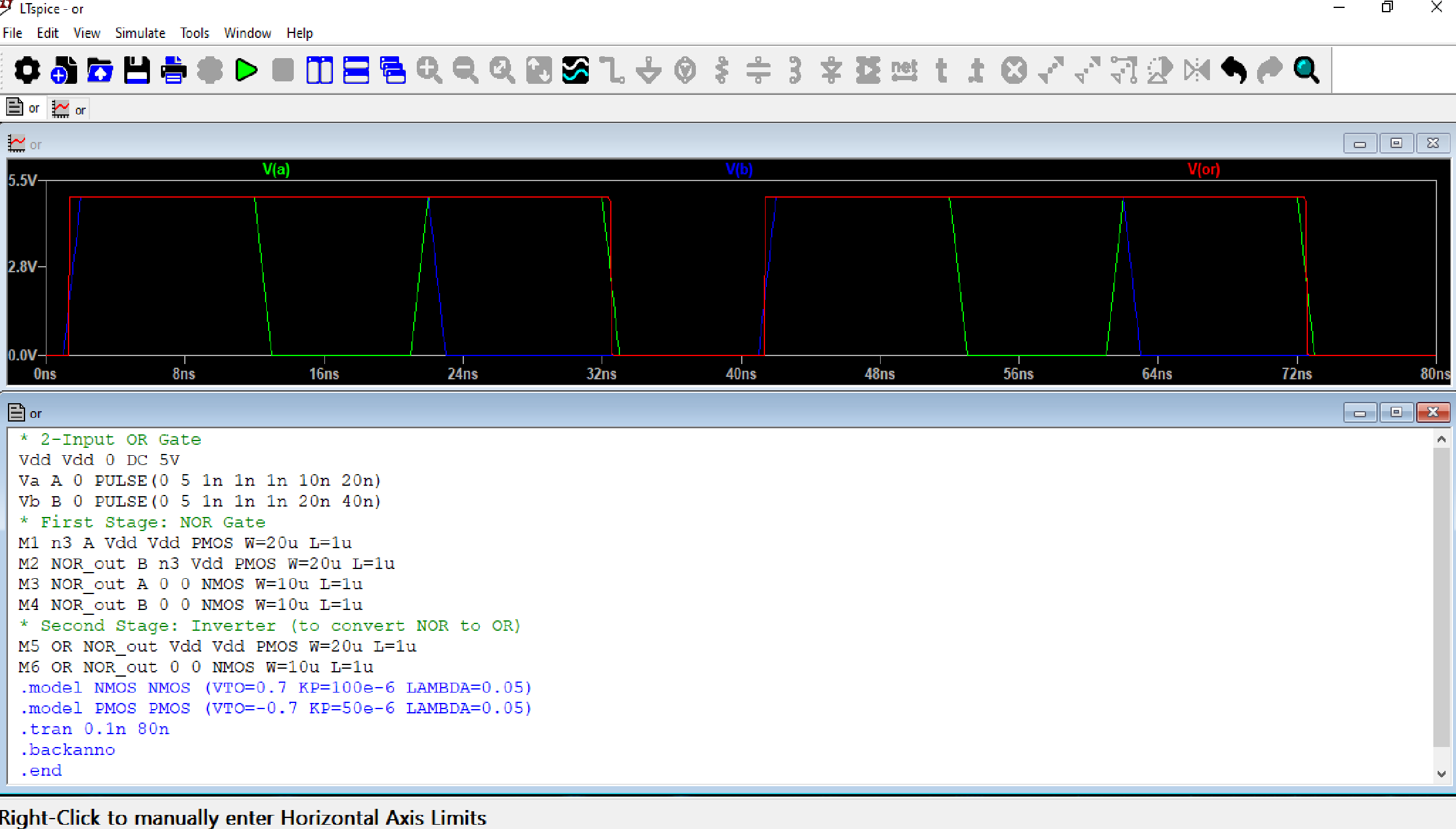 CMOS OR Gate