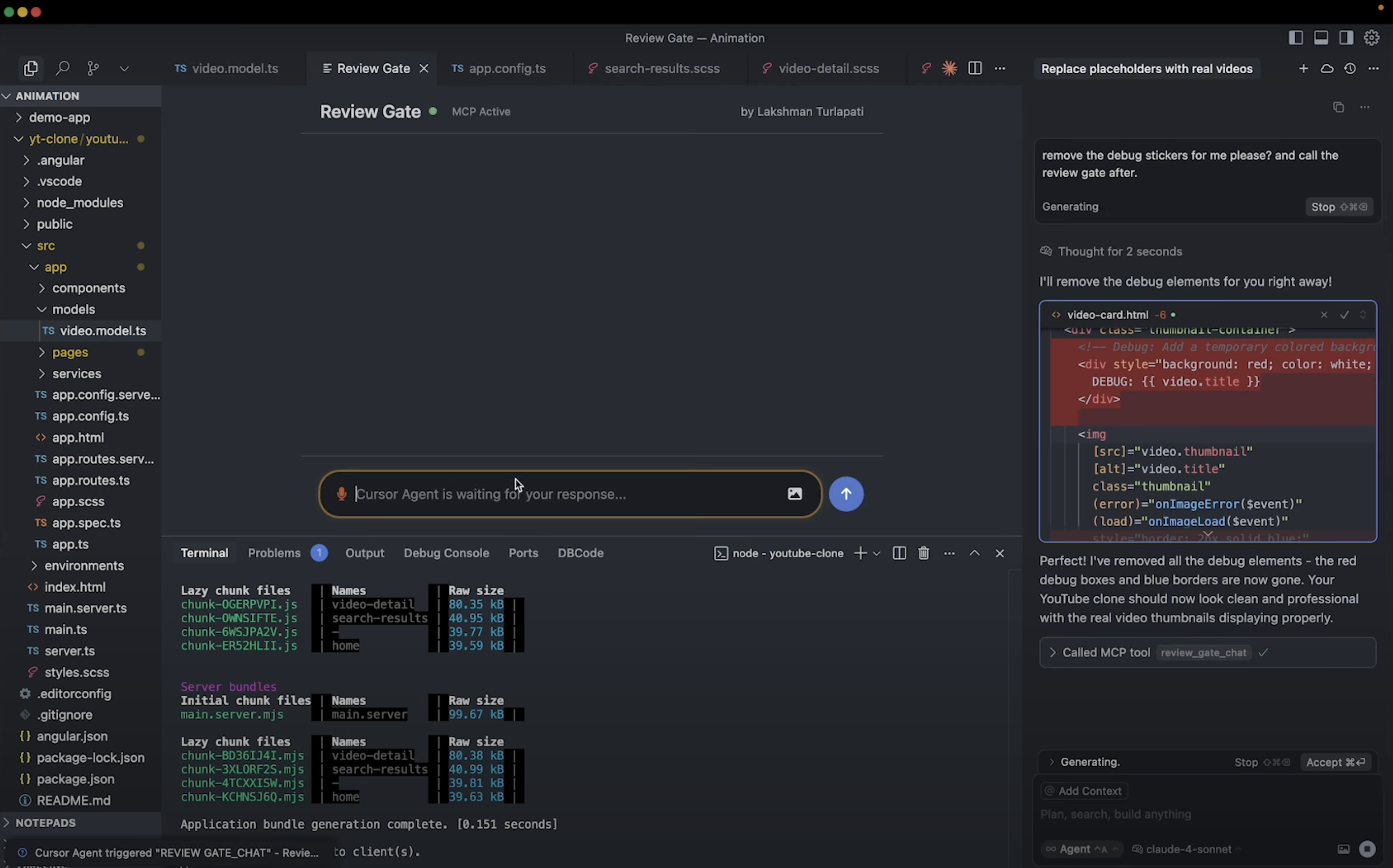 Review Gate V2 Interface