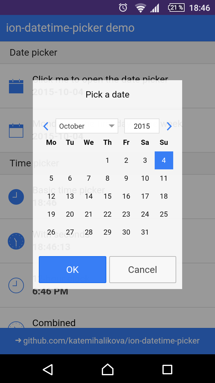 Date picker