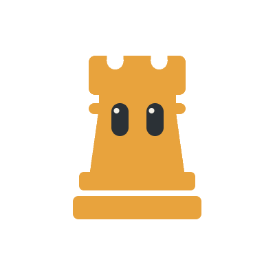 rook, the chess-piece mascot