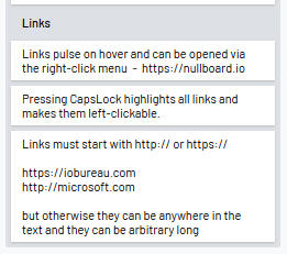 Links reveal