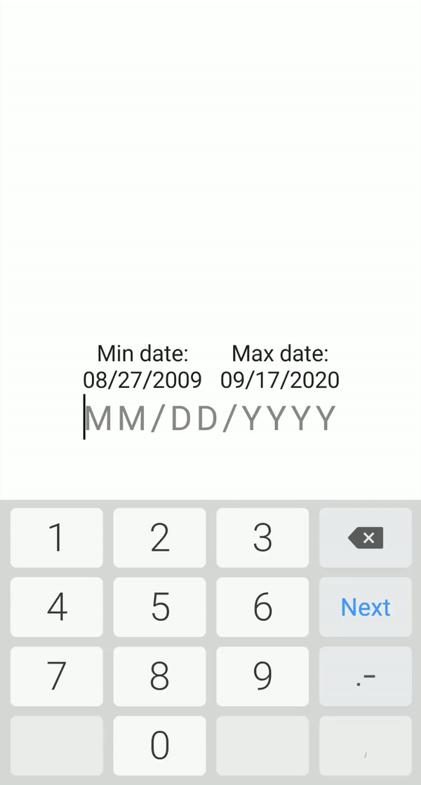 compose date text field