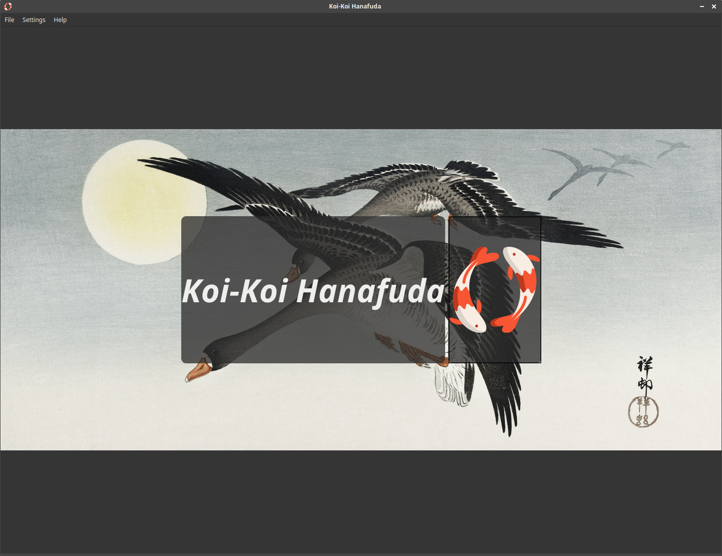 Screenshot of the Koi-Koi Title