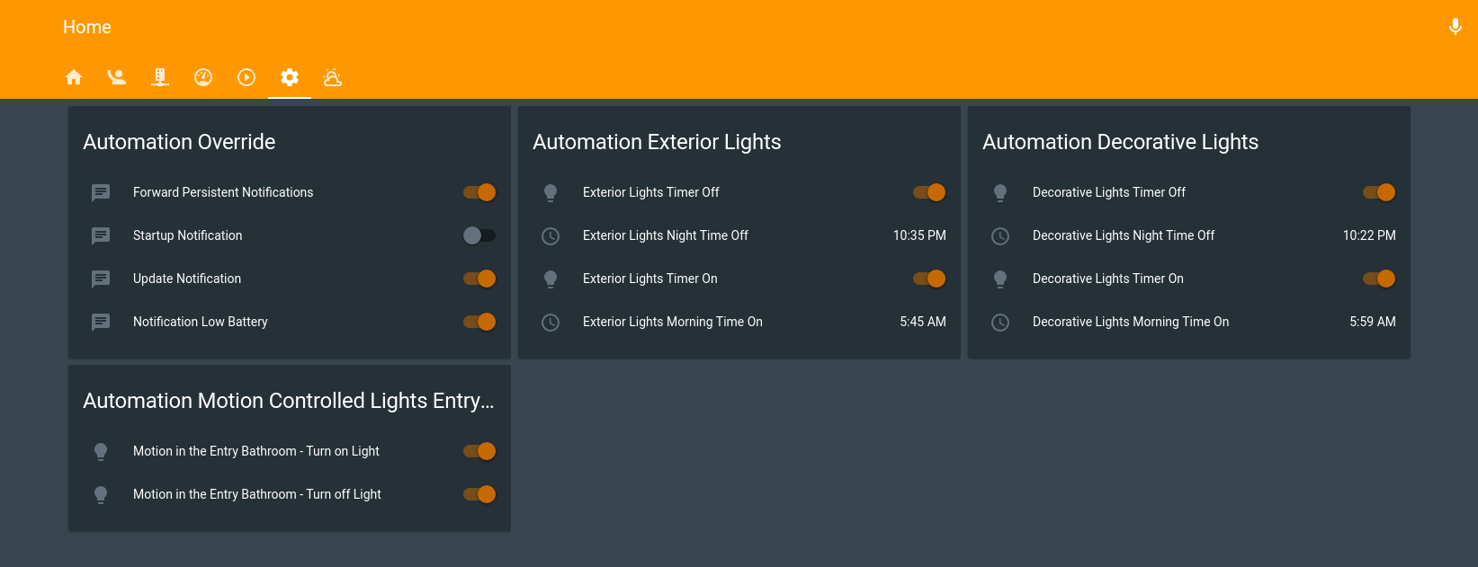 Automation Tab