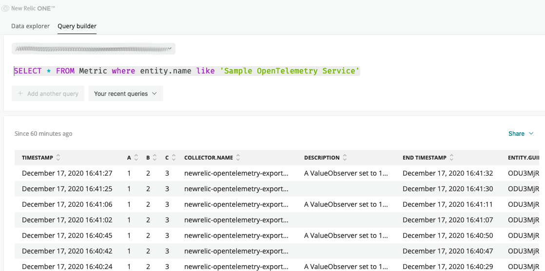 Image of Span Data in New Relic One